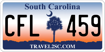 SC license plate CFL459
