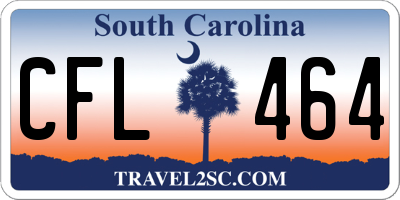SC license plate CFL464
