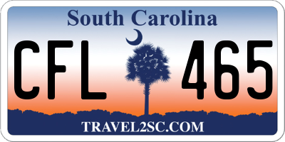 SC license plate CFL465