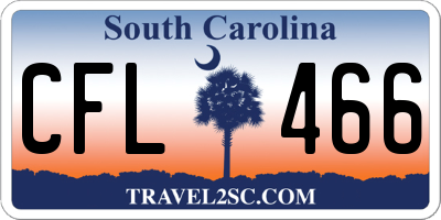 SC license plate CFL466