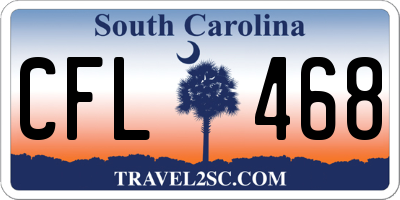 SC license plate CFL468