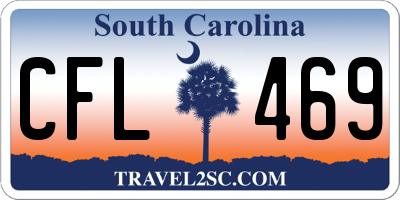 SC license plate CFL469