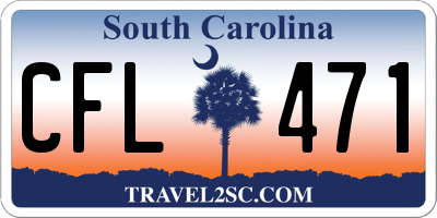 SC license plate CFL471