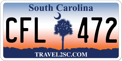 SC license plate CFL472