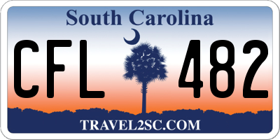 SC license plate CFL482
