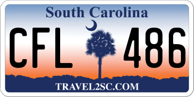 SC license plate CFL486