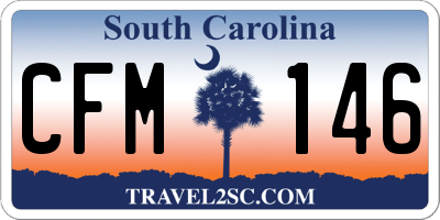 SC license plate CFM146