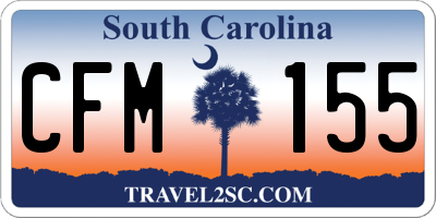 SC license plate CFM155