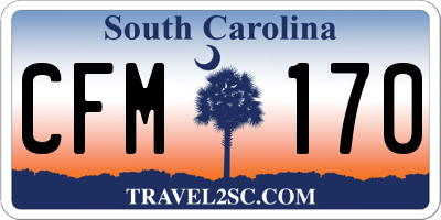 SC license plate CFM170