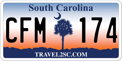 SC license plate CFM174