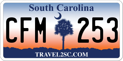 SC license plate CFM253