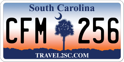 SC license plate CFM256