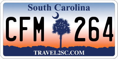 SC license plate CFM264