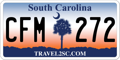SC license plate CFM272