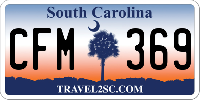 SC license plate CFM369
