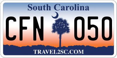 SC license plate CFN050