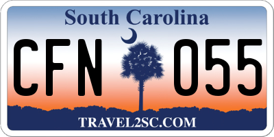 SC license plate CFN055