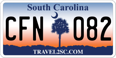 SC license plate CFN082