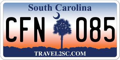 SC license plate CFN085