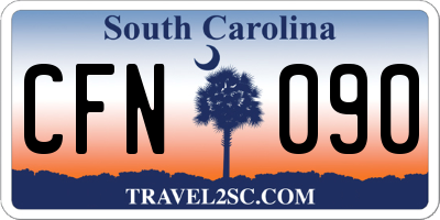 SC license plate CFN090
