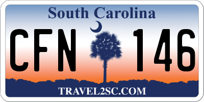 SC license plate CFN146