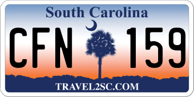 SC license plate CFN159