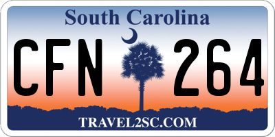 SC license plate CFN264