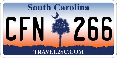 SC license plate CFN266