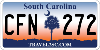 SC license plate CFN272