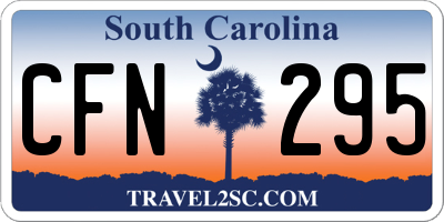 SC license plate CFN295