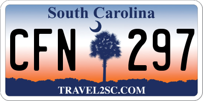 SC license plate CFN297
