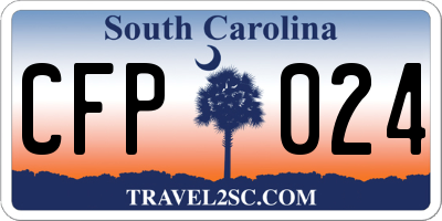 SC license plate CFP024