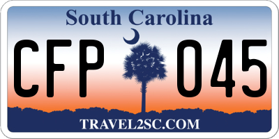 SC license plate CFP045