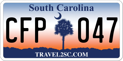 SC license plate CFP047