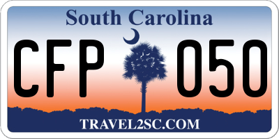 SC license plate CFP050