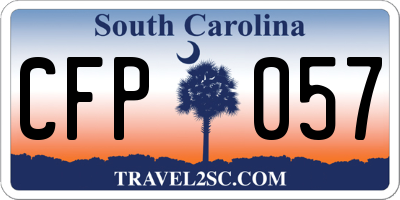 SC license plate CFP057