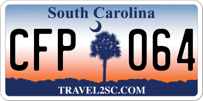 SC license plate CFP064