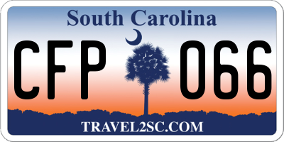 SC license plate CFP066