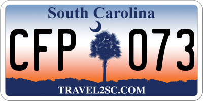 SC license plate CFP073
