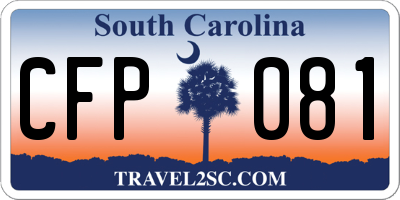 SC license plate CFP081