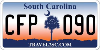 SC license plate CFP090