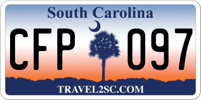 SC license plate CFP097
