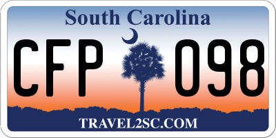 SC license plate CFP098