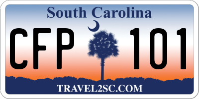 SC license plate CFP101