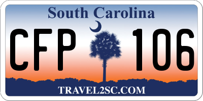 SC license plate CFP106