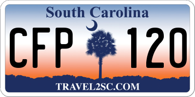 SC license plate CFP120