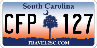 SC license plate CFP127