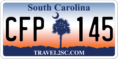 SC license plate CFP145