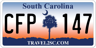 SC license plate CFP147