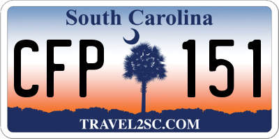 SC license plate CFP151